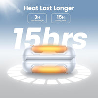 XTao 2-pack rechargeable hand warmer in white color. 3 hours Fast charge, durable up to 15 hours. Rechargeable, sustainable, and durable.