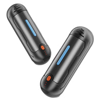 XTao Rechargeable 2-in-1 hand warmer in black color, portable, 2-pack, sustainable, for warm up & hot compress