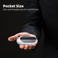 XTao 2-pack portable hand warmer in white and black. Slim design for carrying anywhere. Portable, sustainable, and durable. Easy to use anytime, everywhere.