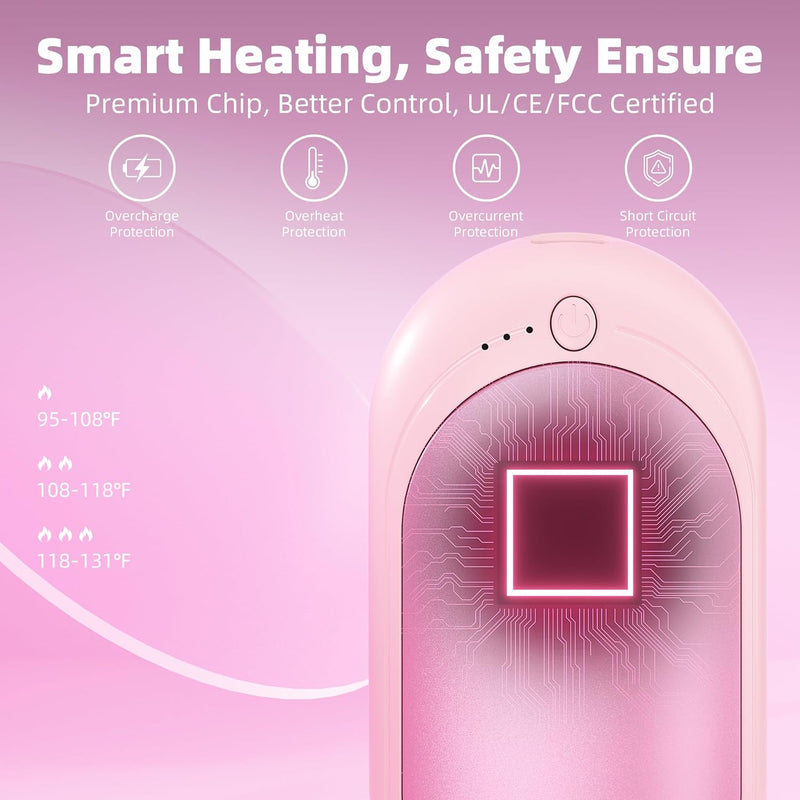 XTao 2-in-1 rechargeable had warmer in light pink color. For warming up and hot compressing. Rechargeable, sustainable, and portable.