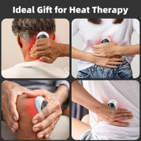 XTao 2-in-1 white and black color hand warmer. Ideal gift for warming up and heat therapy. Muscle sore, period pain, warm compress. 